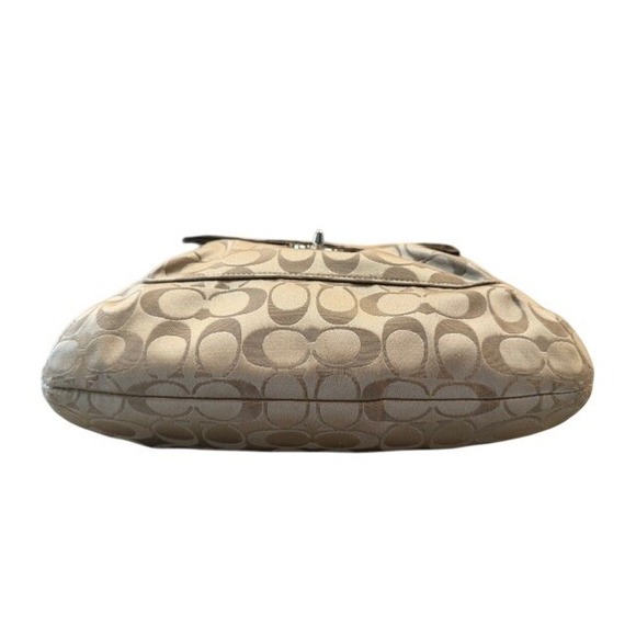 Coach Penelope Signature Sateen Convertible Hobo Bag F19282 EUC - Picture 4 of 9